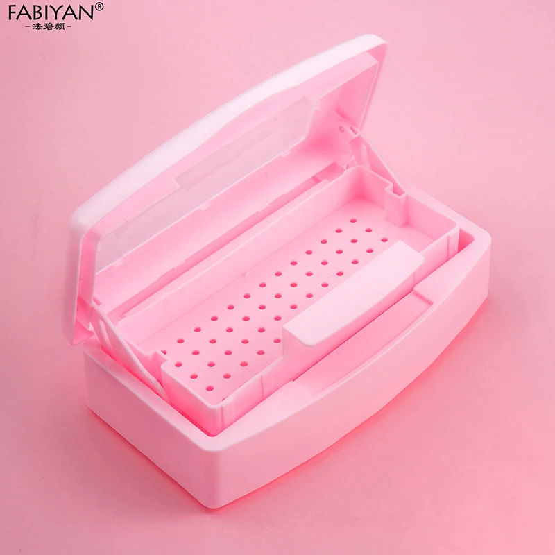 ABS Nail Tools Disinfection Box Nail Art Sterilizer Tray With Filter Layer Detachable Manicure Sterilizer Tray Nail Supplies
