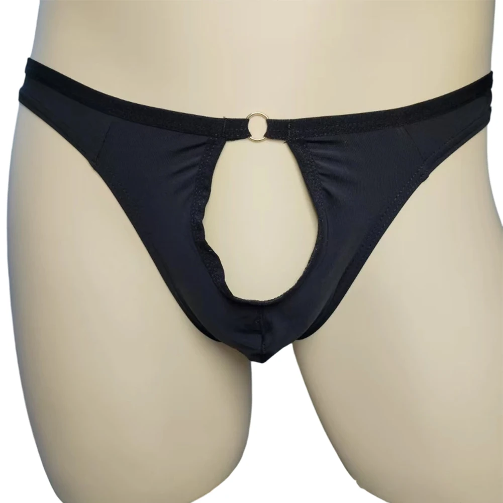 

Intimate Apparel Black Breathable Thong Breathable Quick Dry G-string Lingerie Sexy Panties Classic Style Lightweight Breathable