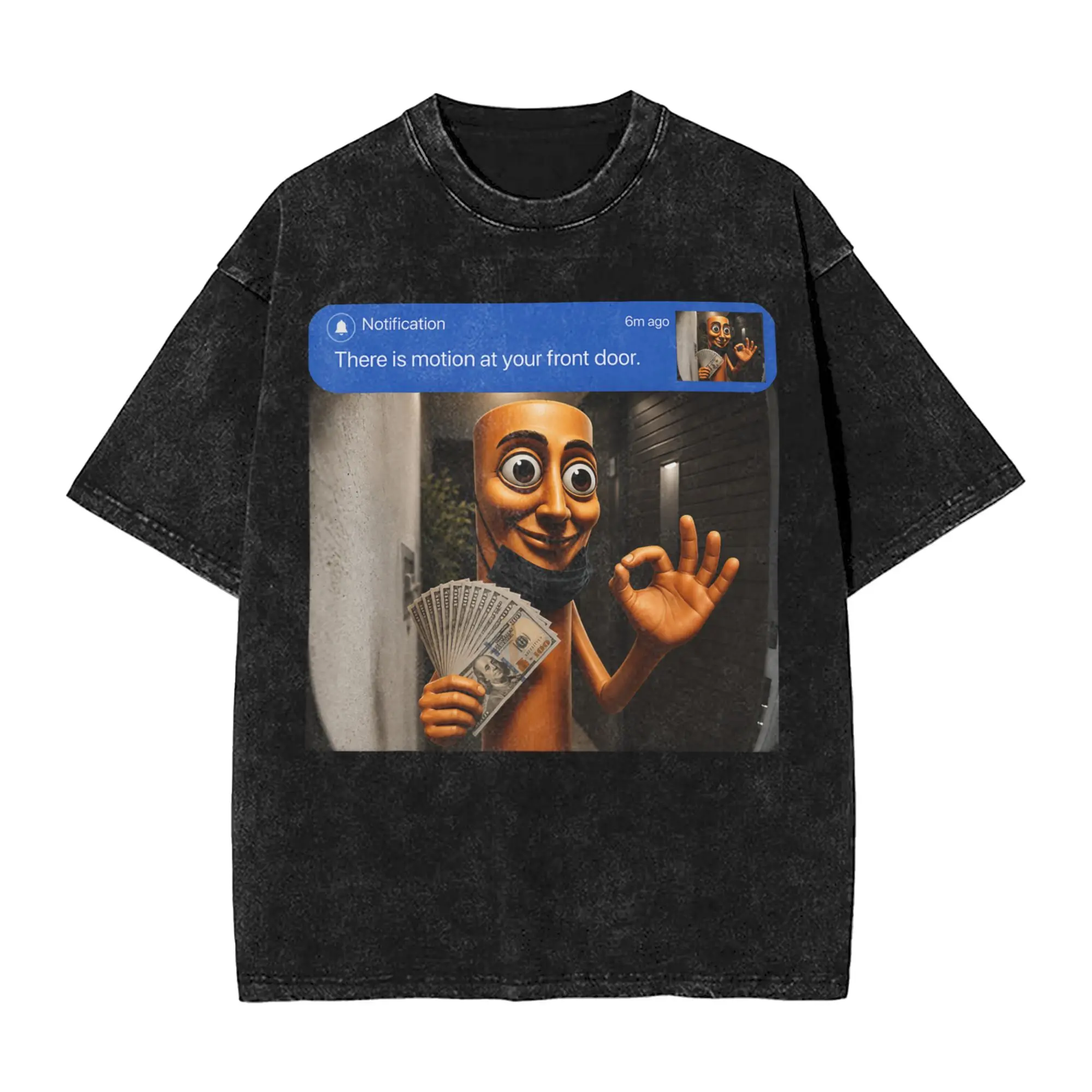 There is Motion at Your Front Tung Tung Tung Sahur Money T Shirt Male Streetwear Cotton T-Shirts Summer O Neck Trendy Cool Tees