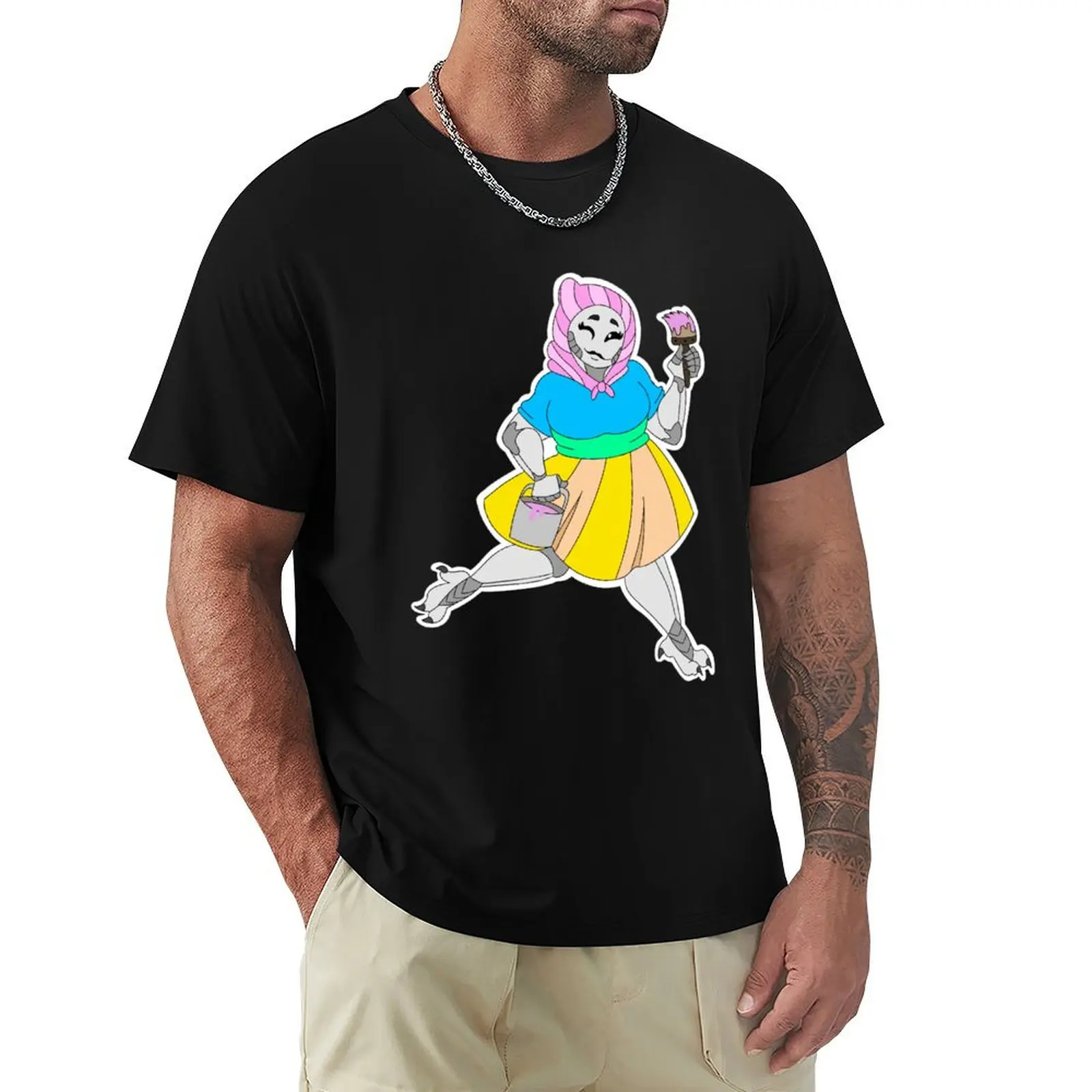 

Ms Paint w/o tail T-Shirt Breathable Basic Cotton T-Shirt
