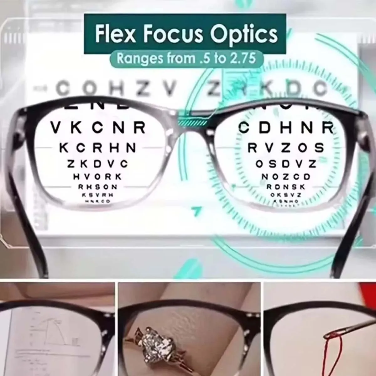 1/2/3/4PC Newest Multifocal Reading Glasses Women Men Auto Adjusting Bifocal Glasses For Readers. Paerde
