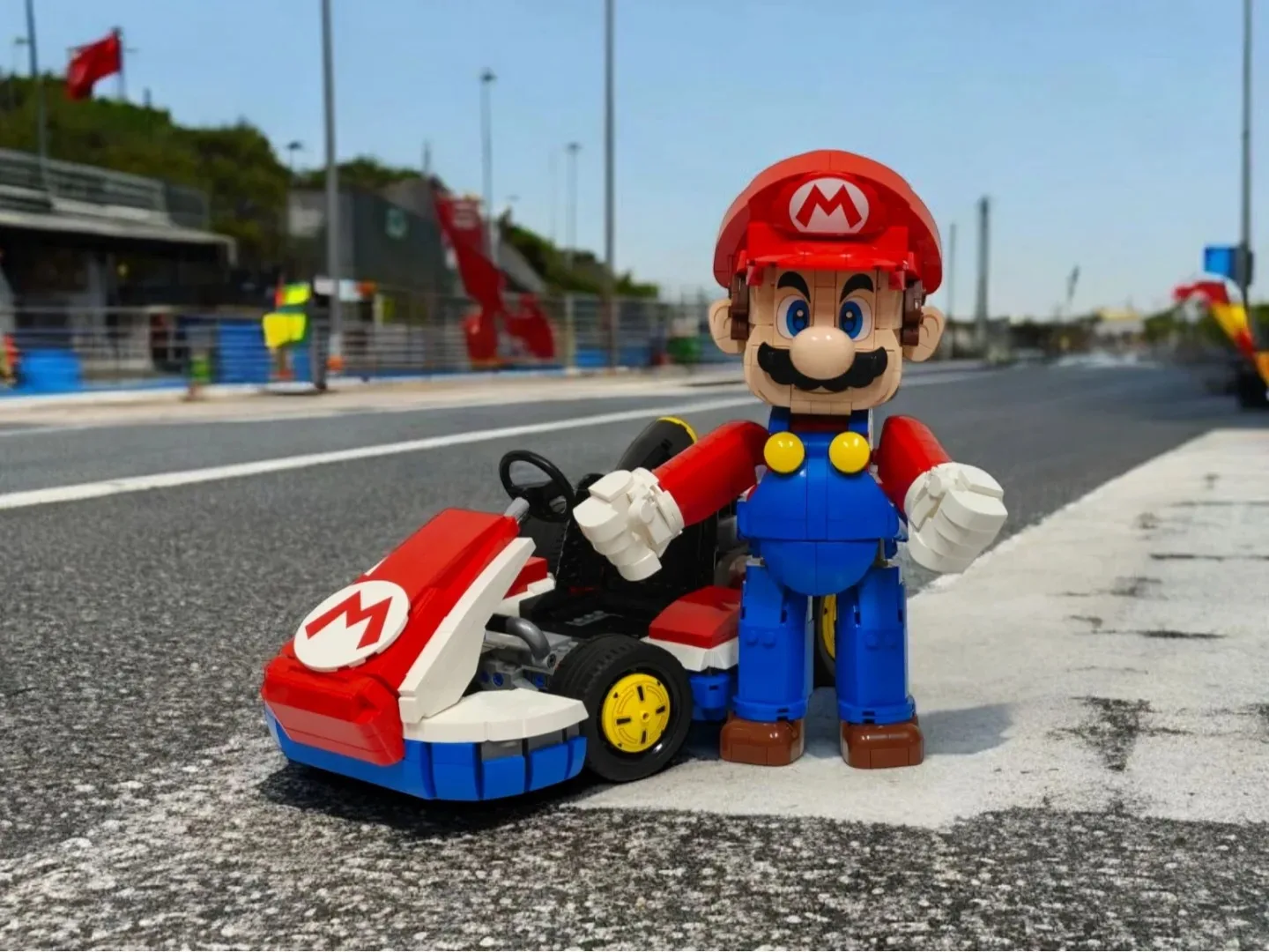 

2025 New Standard Kart Classic Game Racing Car Model Building Blocks City Car Assembly Bricks Toys for Kids Adult gifts