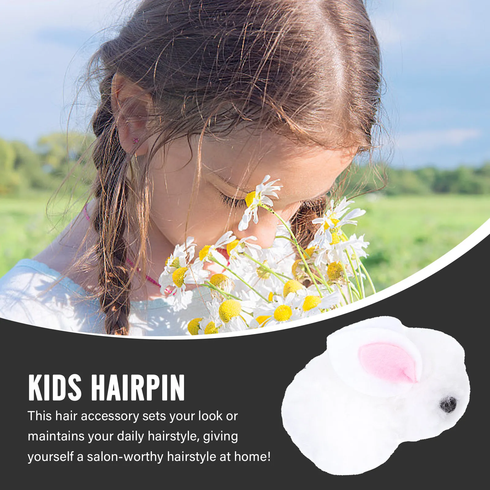 

1 пара очаровательных заколок для волос в виде кроликов, детские украшения для волос на Пасху, милые заколки-зайчики, подарок для всей семьи на память