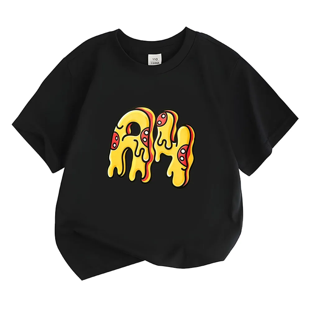 Мерч А4 Kids T-Shirts 100% Cotton Merch A4 Lamba Print Cool Tees Casual Clothing Boy's & Girl's Streetwear Tops Summer Футболки