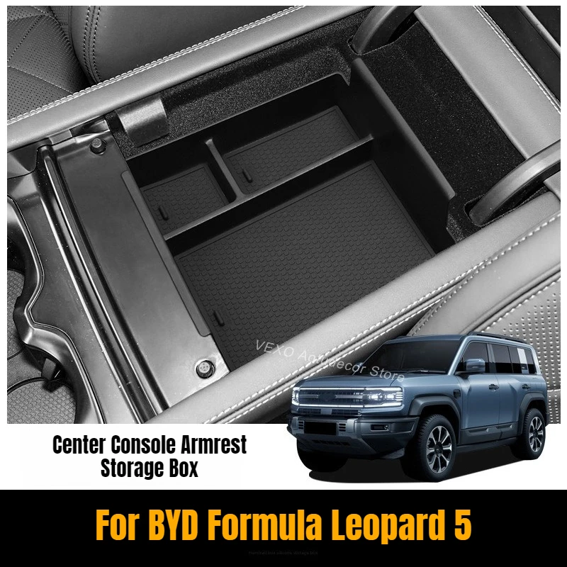 

Для BYD Formula Leopard 5 2025: Органайзер-кейс для центральной консоли, ящик для хранения в подлокотнике, для электромобилей, для порядка и упорядоченности