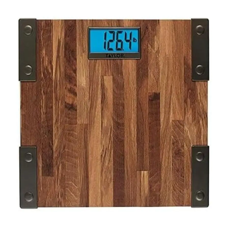 

Digital Weighing Scale for Body Weight 440lb Farmhouse Style Blue LCD Extra High Accuracy 315mm