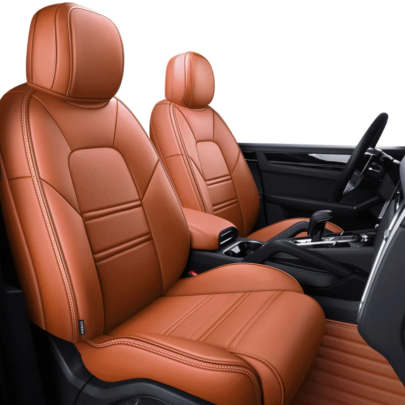 Custom Fit Car Seat Covers Full Set Middle Premium Artificial Specific for Porsche Cayenne Macan Panamera