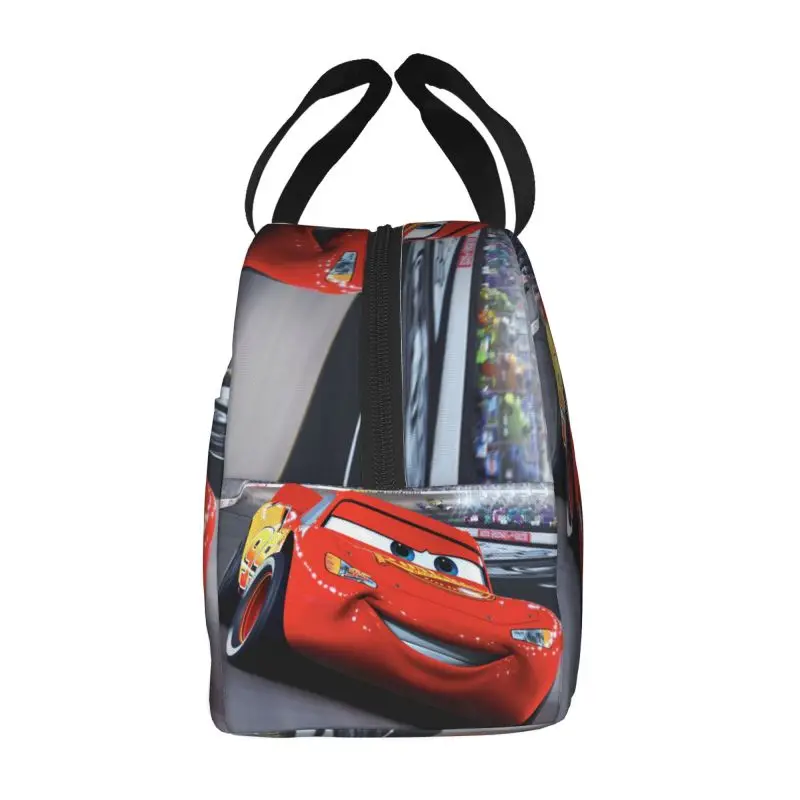 Cartoon Pixar Autos Lunchbox für Frauen auslaufs ichere Kühler Thermal Food isoliert Lunch Bag Schule wieder verwendbare Picknick-Tragetaschen