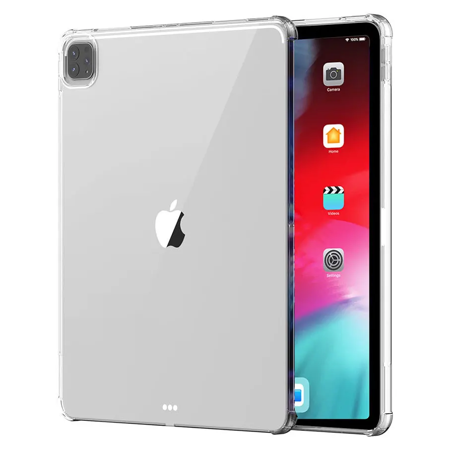 Tablet Case For Apple iPad Pro 12.9 2018 3rd A2014 A1895 A1876 A1983 Four Corners Thickenend Airbag Cover Transparent Anti-Drop