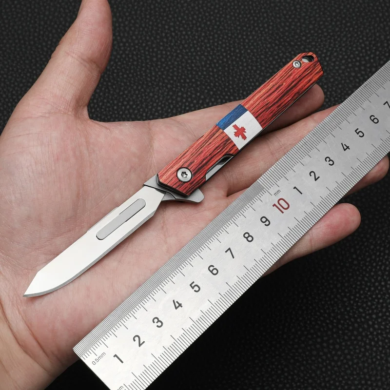 60 Stainless Steel Unboxing Knife, Portable Cutting Rope, Sharp Knife, Folding Art Knife Gift, 23/24/60 Cutting Blade