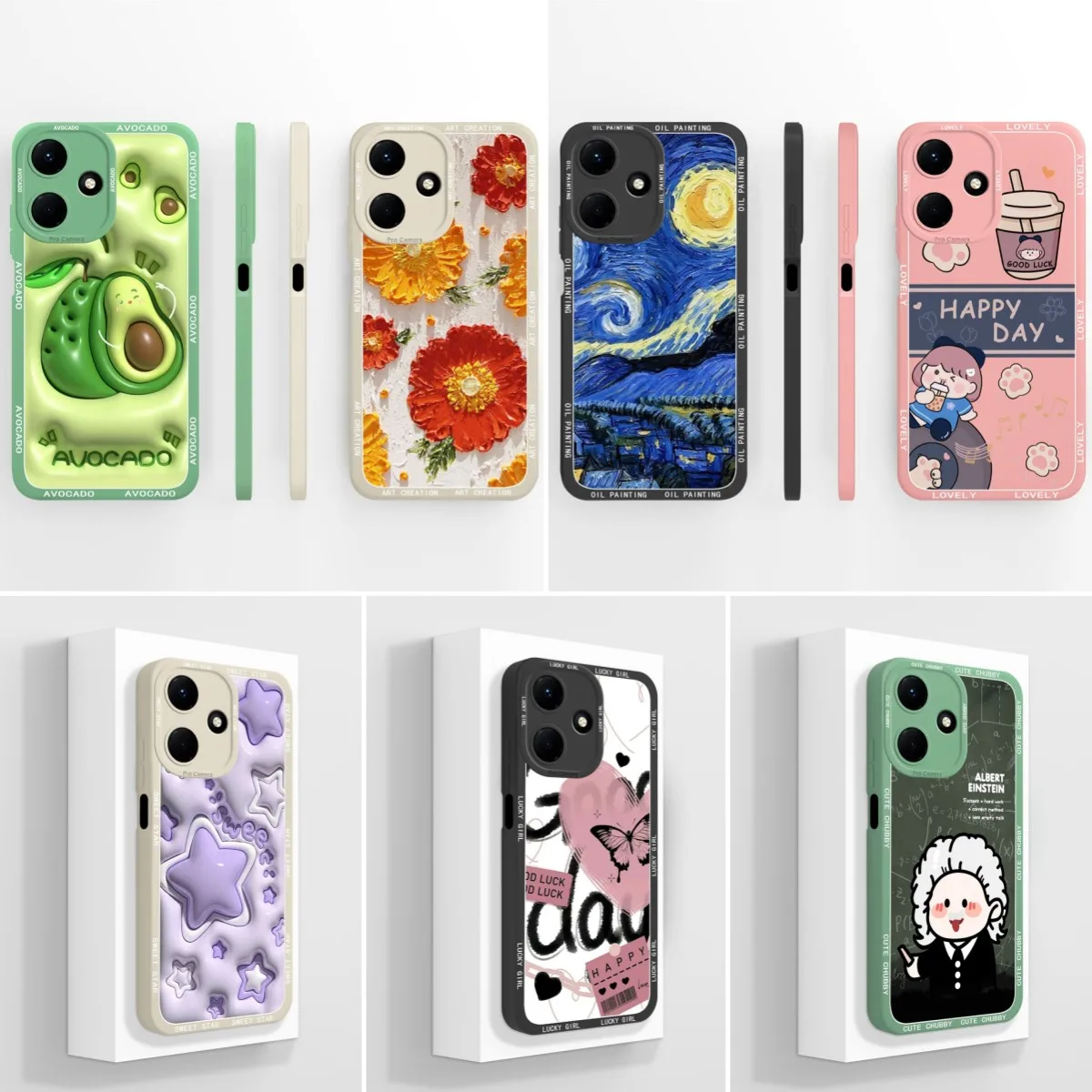 Shell For Infinix Hot 30 Play 30i Case Popular Starry Sky Soft Silicone Super Shockproof Couples Covers For Infinix Hot30 Fundas