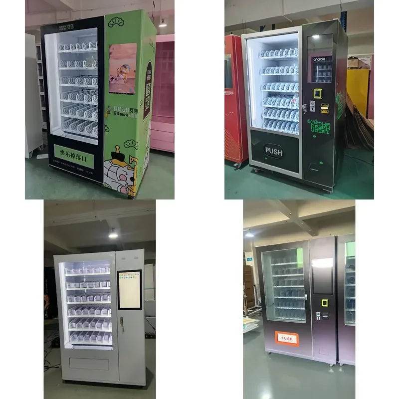 for All-day Unattended Intelligent Retail Device Distributing Packaged Snacks and Chilled Cold Drinking Goods Vending Machine