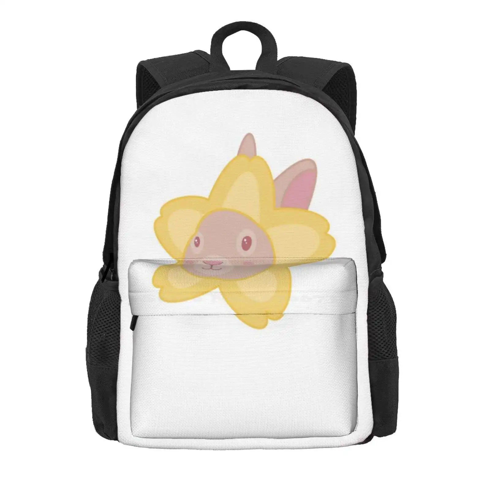 Cute Flower Easter Bunny Hot Sale Schoolbag Backpack Fashion Bags Flower Bunny Rabbit Dandelion Cute Easter Animal Yellow Pink