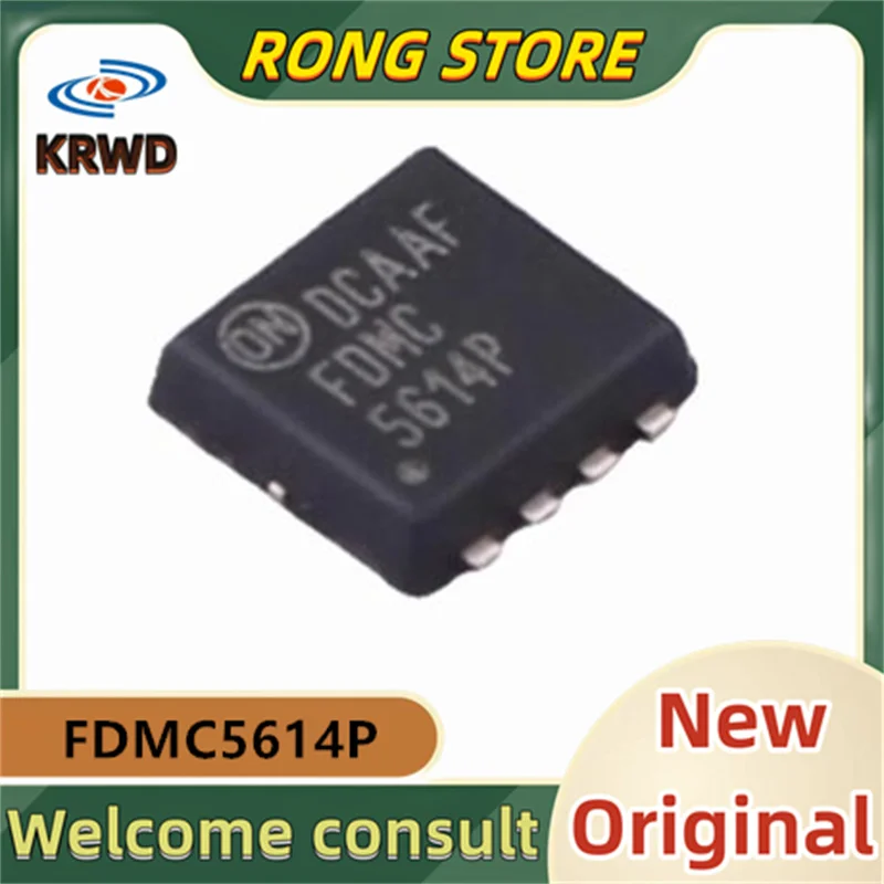 10PCS FDMC5614P  New and Original FDMC5614 DFN8 Power-33-8 60 V 5.7A