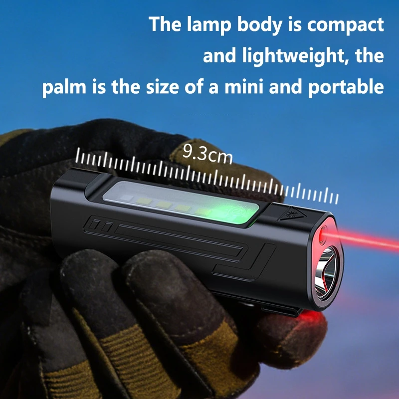 Lenovo Infrared Laser Flashlight Magnetic Cap Clip Multifunctional Work Light Maintenance Emergency Light Cat Teasing LaserLight