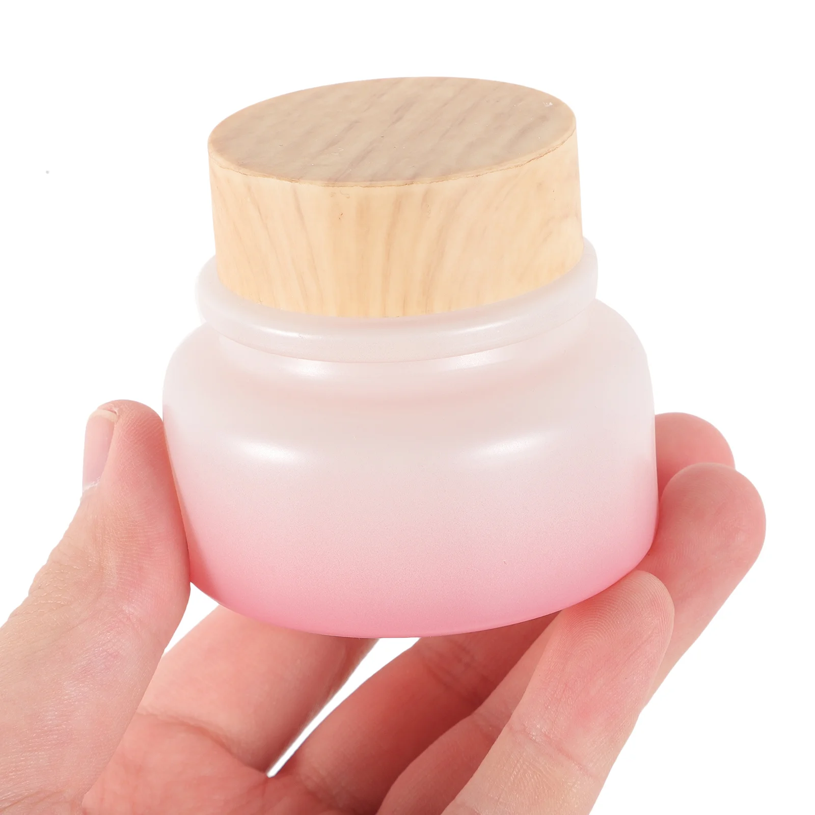

Empty Jar Small Size Refillable Cream Container 50g Travel Makeup Glass Lotion Jar Leakproof Sample Containers