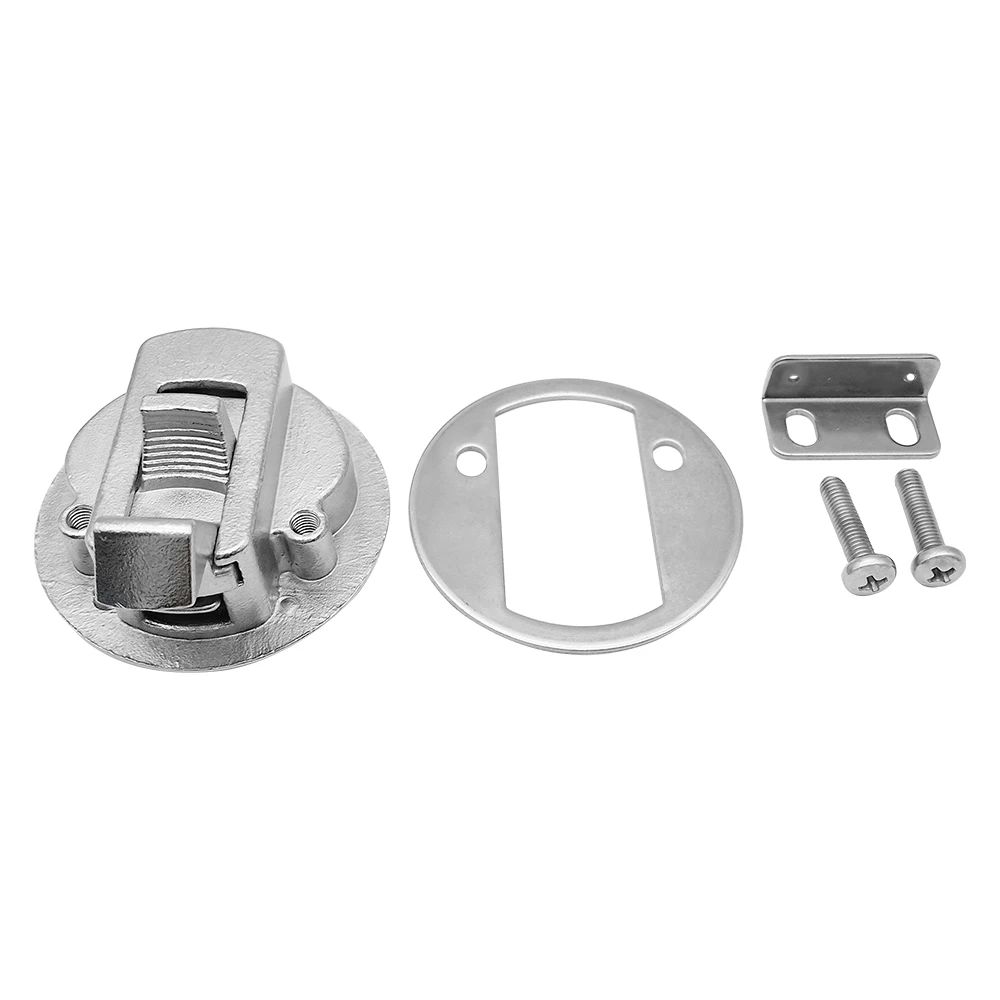 2 "فلوش سحب سلام مزلاج للقارب البحرية سطح السفينة فتحة الباب تحول قفل 316 الفولاذ المقاوم للصدأ الأجهزة البحرية