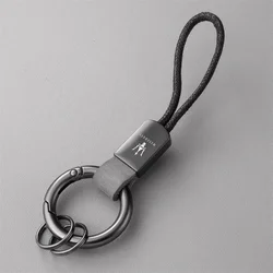 New Leather Buckle Car Keychain Keyring Retro Auto Car Accessories For Maserati Quattroporte Spyder Levante Coupe GranTurismo