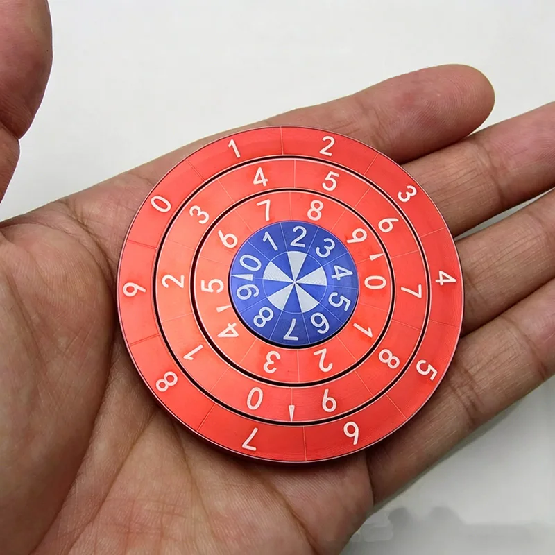 Fun Lucky Number Turntable Fidget Spinner Stress Relief Toy EDC Party Desktop Game Fingertip Gyroscope Fidget Toys ADHD Toys