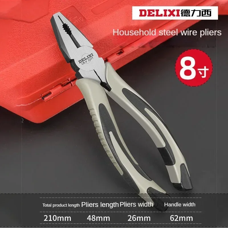 6/8-inch Sharp-nosed Pliers Universal Wire Cutters Electrician's Tools Multifunctional Pliers with Diagonal Jaws Hardware Tools