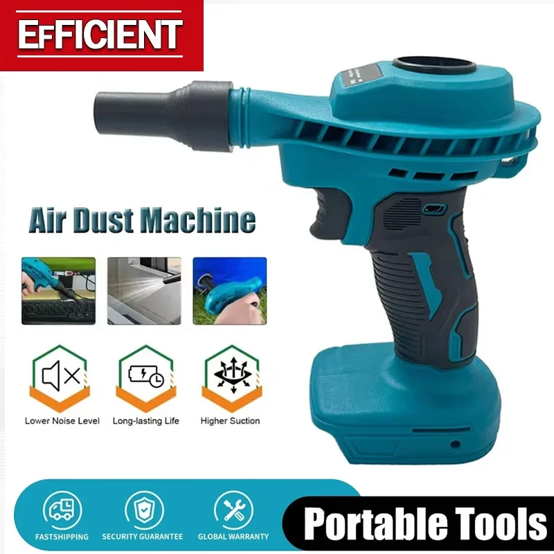 

2 IN 1 Cordless Air Dust Machine Efficient Rechargeable Vacuum Clean Inflator Computer Cleaning Power For Makita 18V Battery