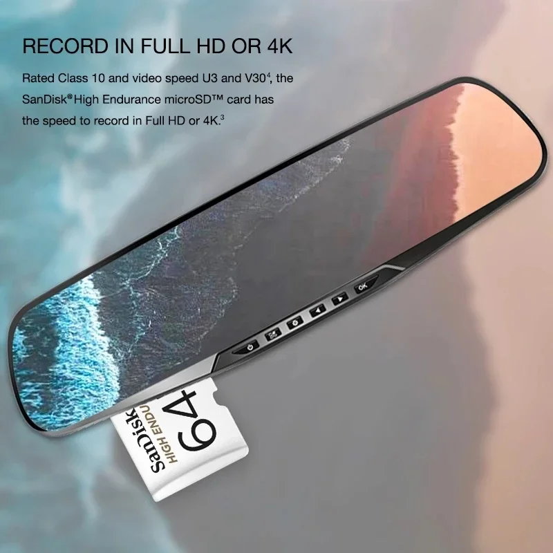 بطاقة MicroSD لمراقبة الفيديو للسيارة ، قدرة تحمل عالية ، 64 جيجابايت ، 32 جيجابايت ، 47 جيجابايت ، جيجابايت ، جيجابايت ، بطاقة TF ، SDHC ، Class10 ، 40 ميجابايت في الثانية ، بطاقات ذاكرة الهاتف