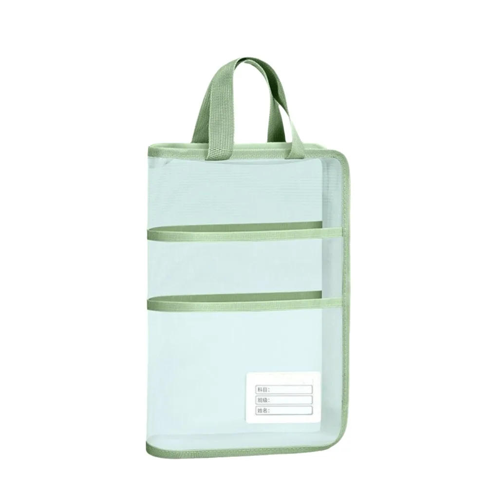 

Сумка для документов большой емкости, горизонтальная сетчатая сумка для хранения канцелярских принадлежностей, водонепроницаемая L-образная сетчатая сумка на молнии