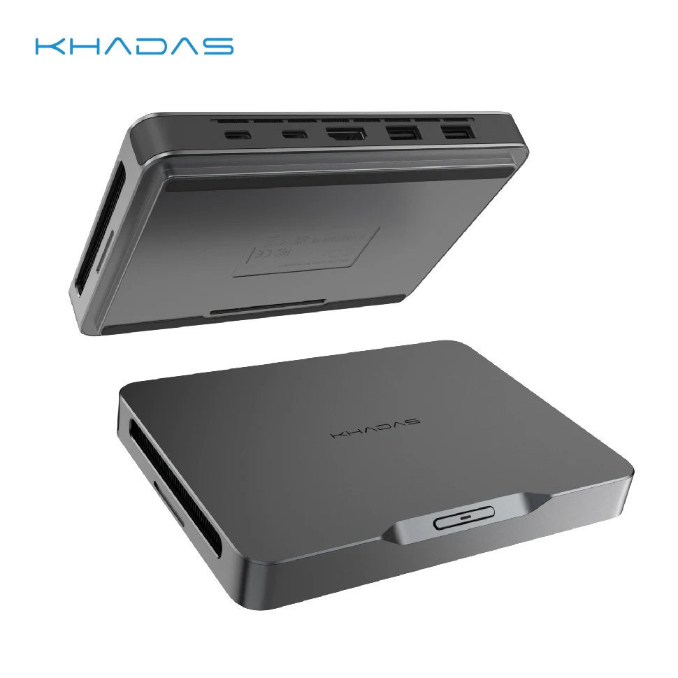 Khadas Mind 1 Mini PC, computadora de escritorio micro Intel Core i7-1360P de 5,0 GHz con batería en espera de 5,5 Wh, 32 GB + 1 TB WiFi 6E, BT5.3