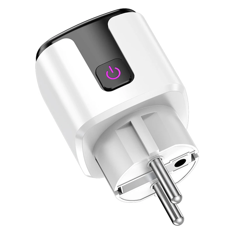 20A Smart Socket Tuya Wifi Smart Plug Power AC100-240V Outlet Alexa Home Voice Timing Socket Tuya Smart Life EU PLUG