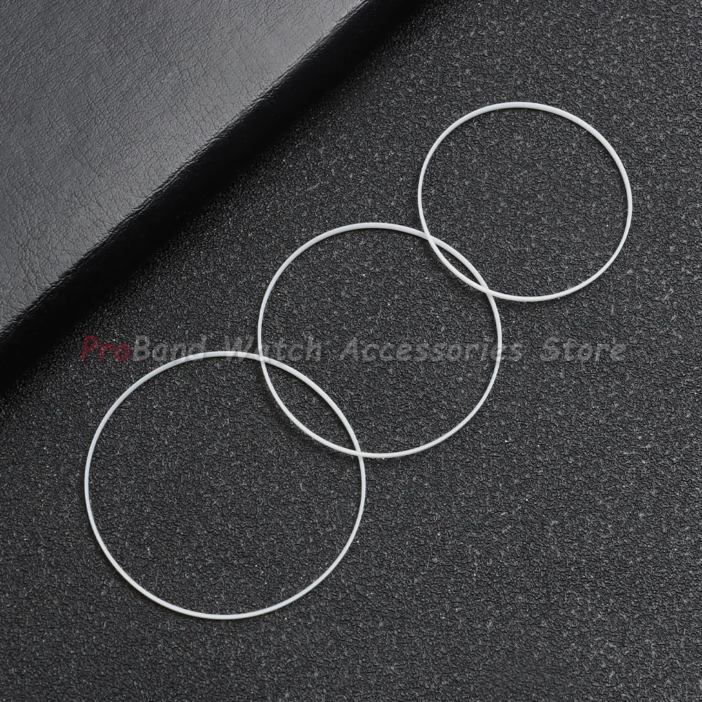 30mm*38.5mm Inner Diameter 0.45mm Thick Rubber Watch Crystal Waterproof O-Ring Watch Repair Watch Case Cover Glass Sealing Rings