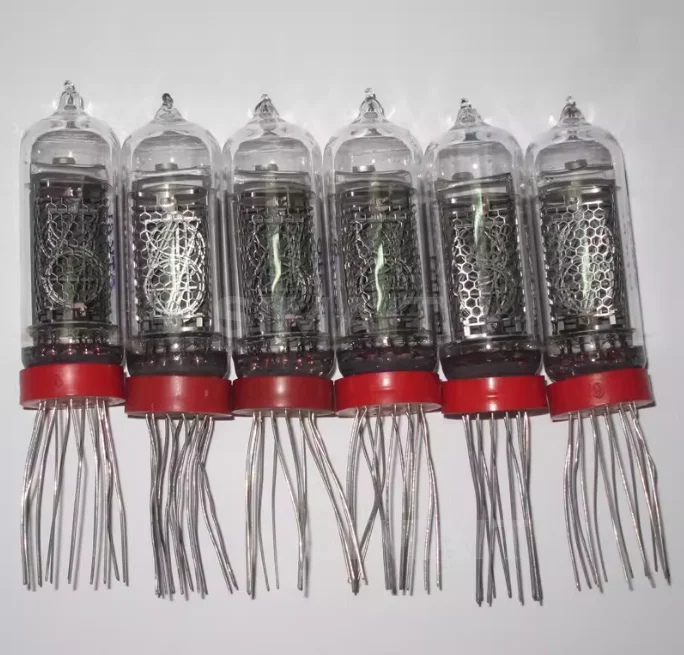 Vintage Soviet Nixie Clock Kit, IN-14 IN-12 IN-18 Glow Tubes, Brand New & Rust-Free, Retro Electronics DIY