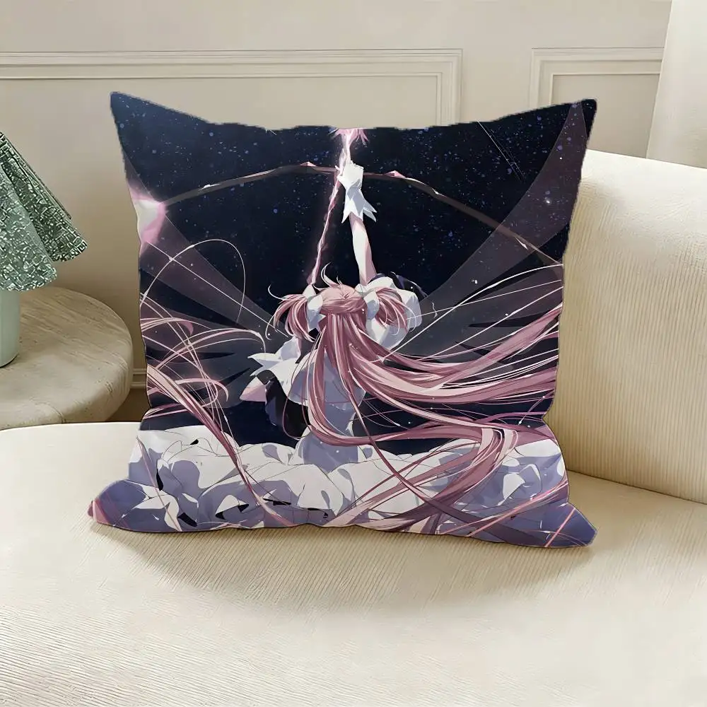 W-Walpurgisnacht Rising Polyester Printed Pillow Cover Square 30 35 40 45 50 55 cm Soft for Sofa Bed Car Home Decor