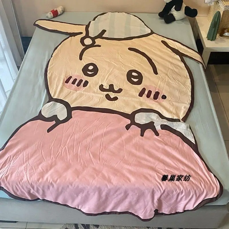 Usagi ChiiKawa cartoon Hachiware summer quilt Irregular edge air conditioning blanket cute comfortable thin blanket Double Quilt