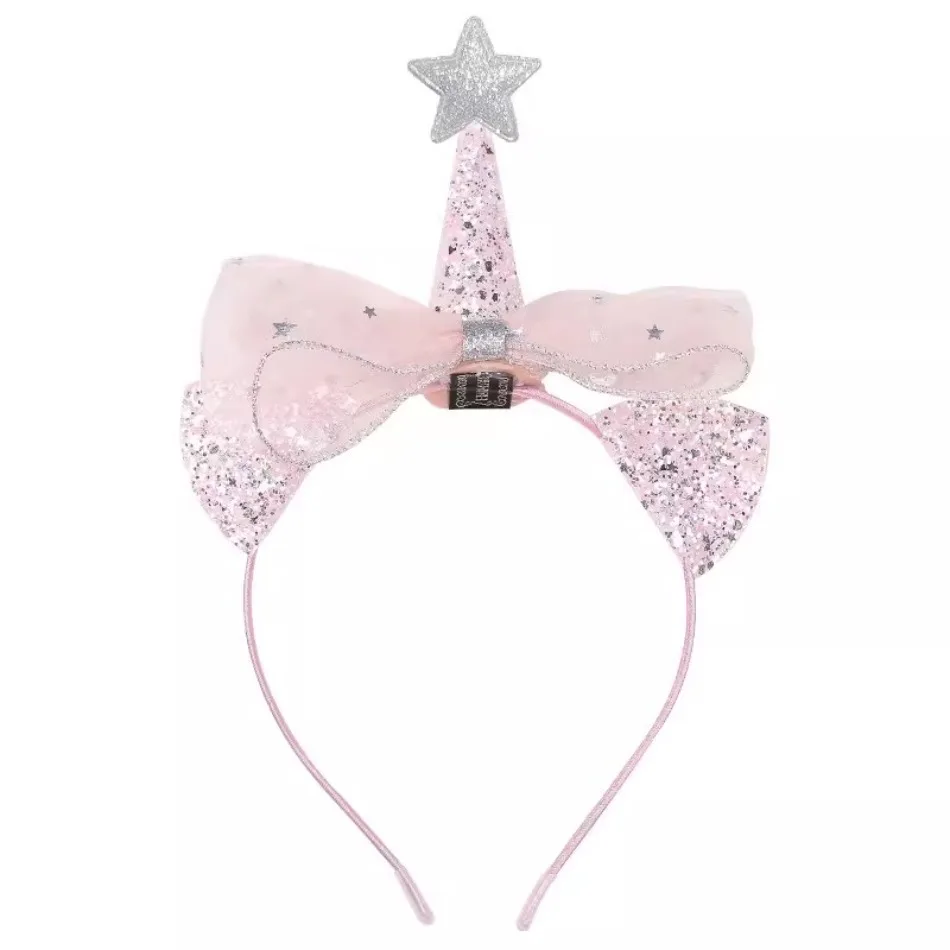 Unicorn Headband Hair Accessories Girl Princess Versatile Headband Pentagram Magic Wand Girl Sweet Headgear Fairy Hairpin zx07 view 5