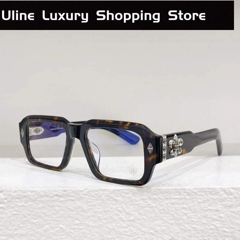 

Women Prescription Glasses Black Acetate Retro Punk Designer Luxury Brand Myopia Reading Eyeglasses Fashion Eye Frames For Men