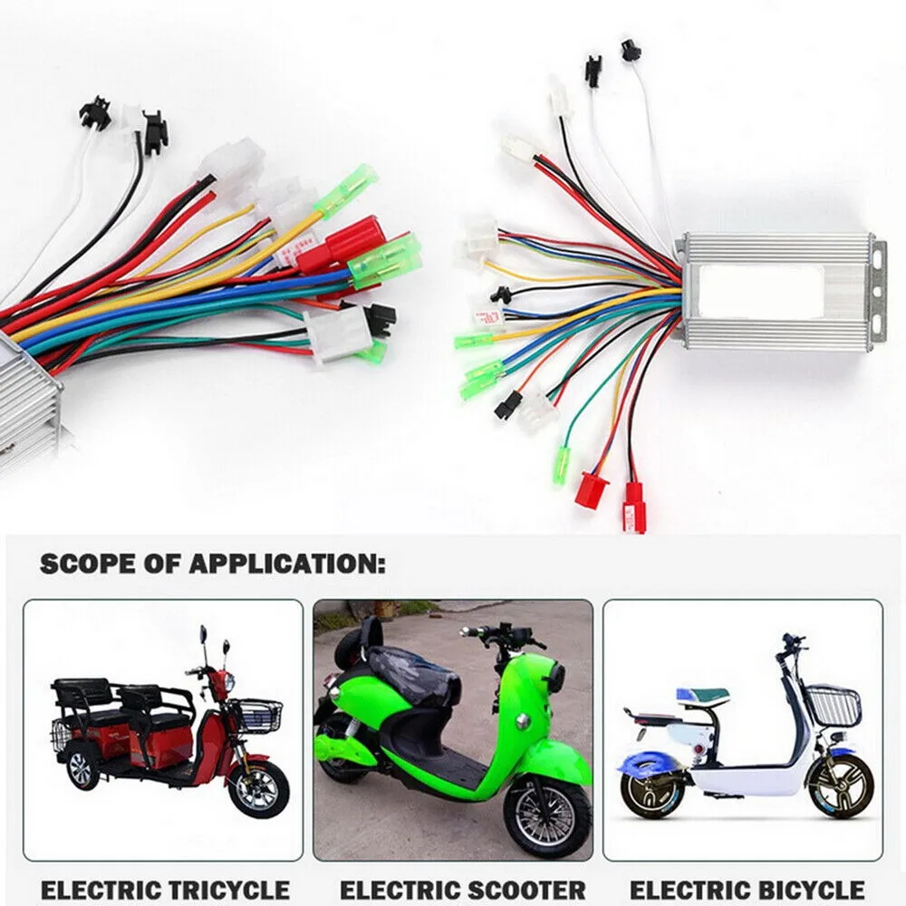 36V/48V 350W Brushless Intelligent Two Mode E-bike Controller Scooter Motorcycle Electric Bicycle Refitting Parts Accessories