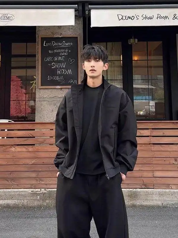 

American Sle Pilot Jaet Мужской ор Sve Long Sve Autumn Faionable Youthful Cleanfit Baseball orm Set OOTD