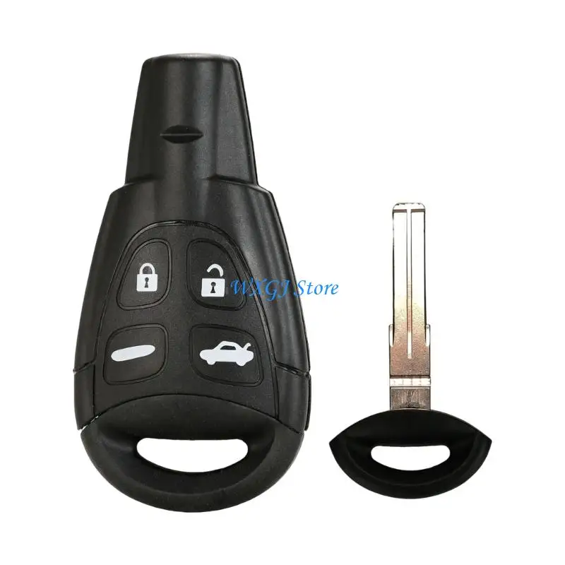37JE ABS Cover Housing Shell For 9-3/9-5 ID46/PCF7946 Chip Featuring 4 Functional Buttons And Easy Installation