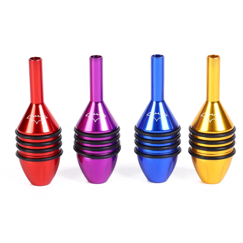Aluminum Alloy Tattoo Specific Handle Rugby Shaped Traditional Needle Anti Slip Spider Handle  Self-locking Integrated Grip