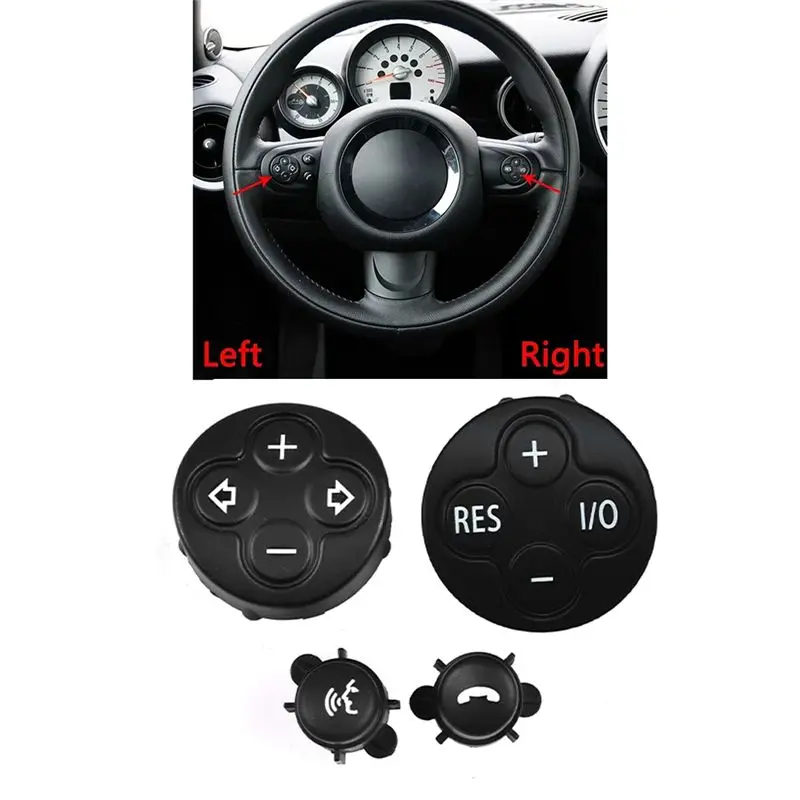 Cruise Control Switch Cover Steering Wheel Volume For MINI Cooper R55 R56 R57 R58 R59 R60 Car Accessories-A91R