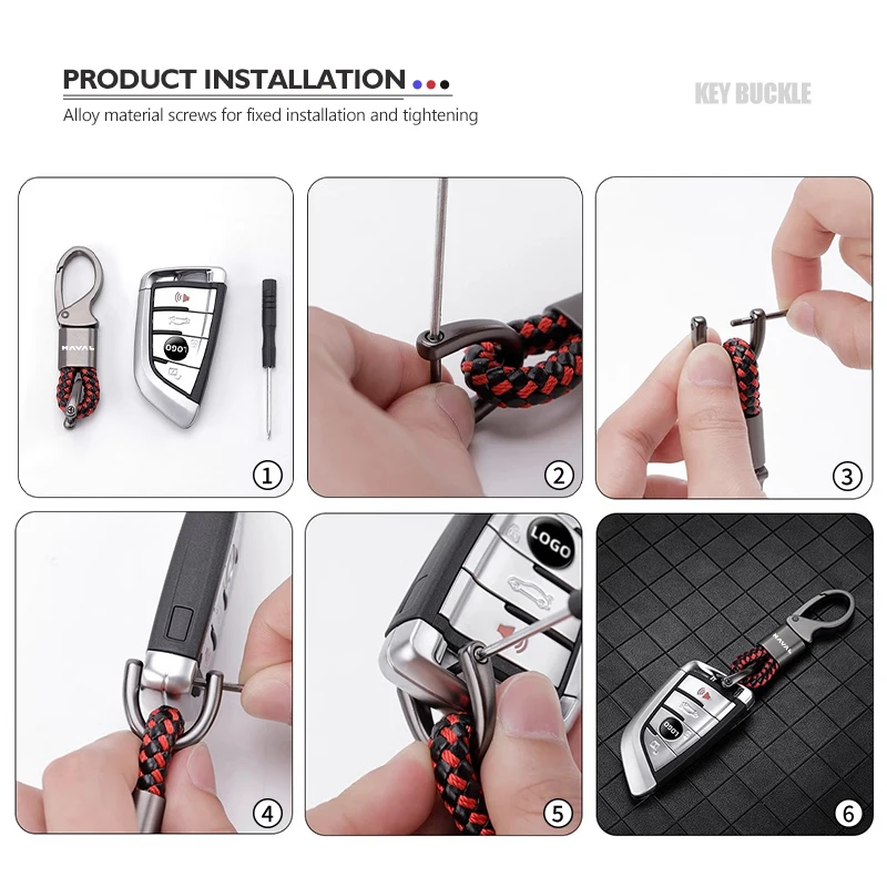 الفاخرة شعار السيارة كيرينغ مكافحة خسر المفاتيح شعار حلقة رئيسية ل Haval Jolion H1 H2S M6 H3 H4 H5 H7 H8 F5 #3