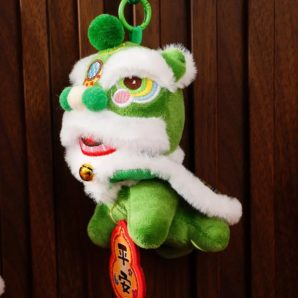 Cartoon Leeuwendans Sleutelhanger Fortuin Karakter Ontwaakt Leeuw Leeuwendans Hanger Jaar van Paard Chinese Stijl Chinees Nieuwjaar Cadeau
