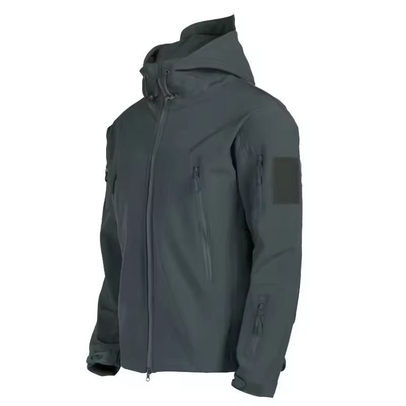 Military Shark Skin Soft Shell Jackets Men Tactical Windproof Waterproof jacket men Army Combat Jackets Mens Hooded Bomber Coats - Image 4
