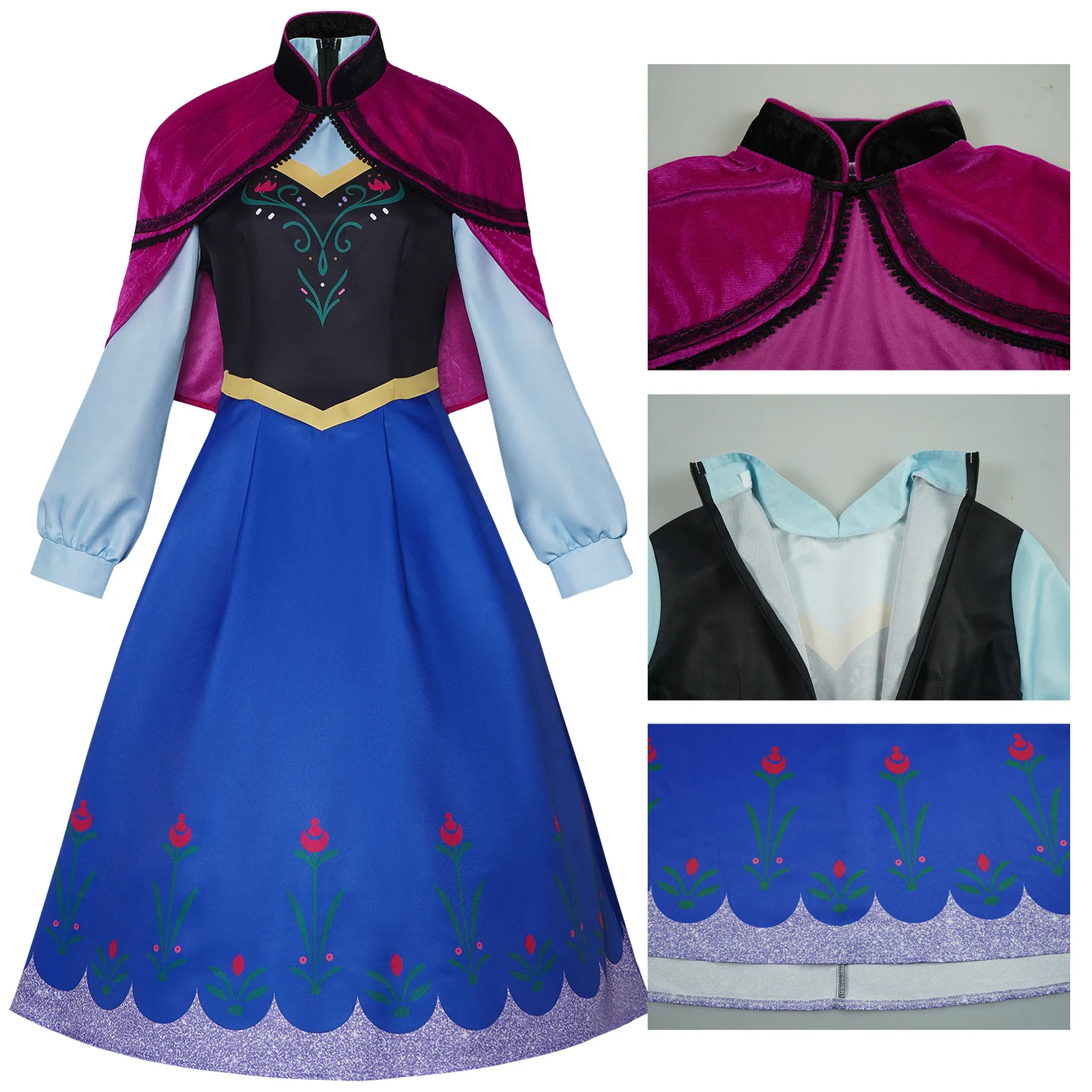 dresses to wear with cowgirl boots Frozen Anna Winter Complete Cosplay Costume main image 0
