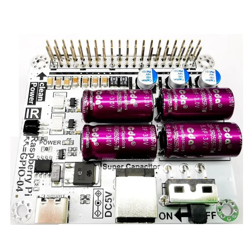 A69Z Power Filter Module Super Capacitor Filter Board Moode Volumio For Raspberry HIFI Expansion Module Easy To Use