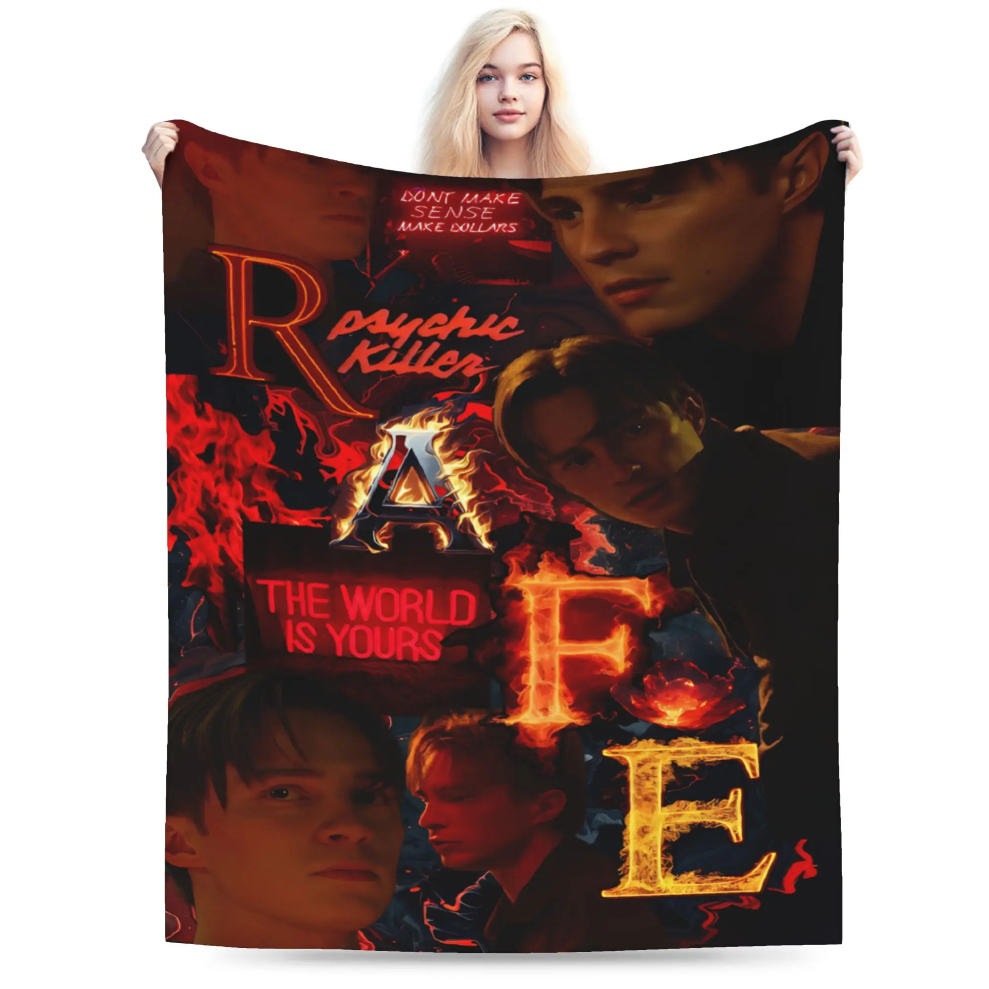 Starkey Rafe Cameron Throw Blanket for Couch  Fuzzy Soft Plush Blanket 50x60 Inch Multi-size Bedspread for All Seasons