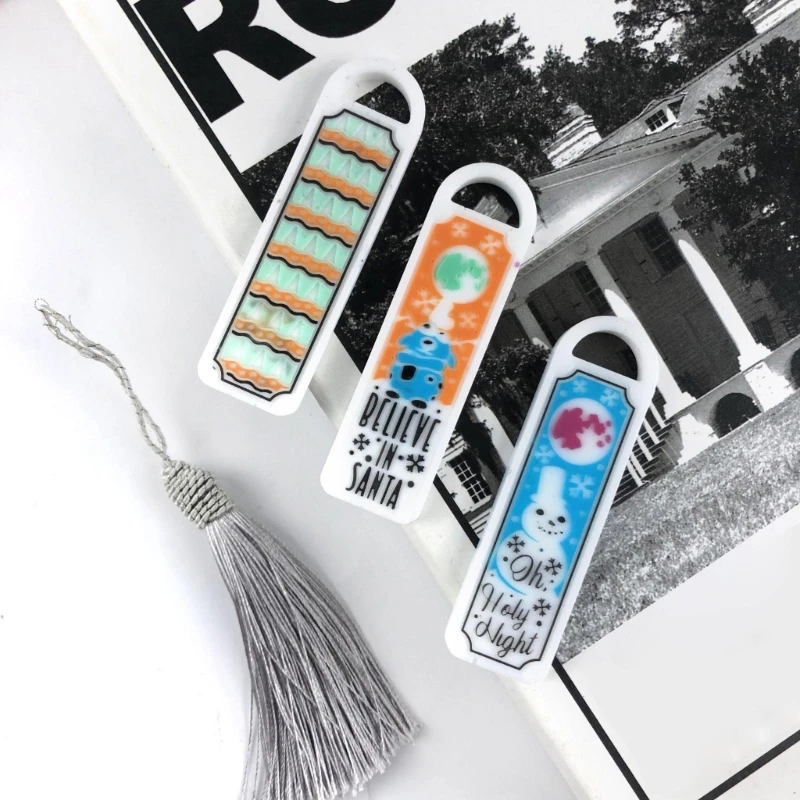 DIY kerstbladwijzers collectie sleutelhanger siliconen epoxy mal DIY ketting hanger mal voor kerstcadeau ambachtelijke dropsale