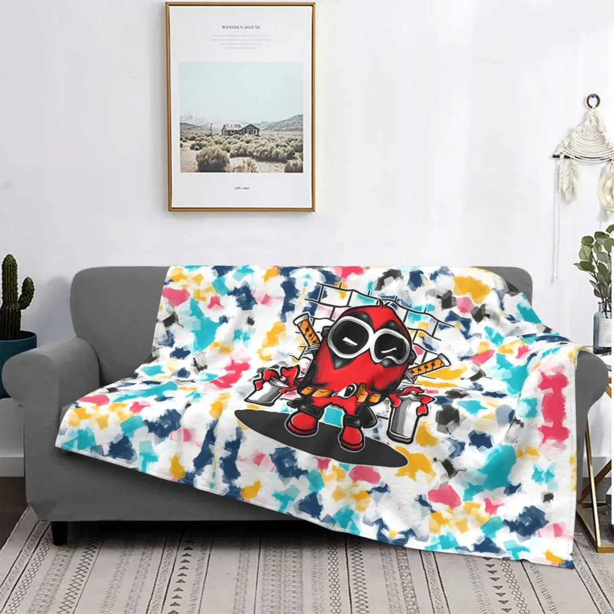 Mashups Minpool Despicable Me Blanket Fleece All Season Breathable Super Warm Throw Blankets For Office Plush Thin Quilt