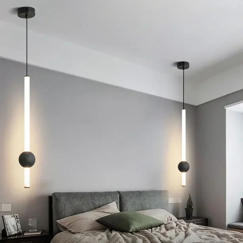 Modern LED Pendant Lamp For Bedroom Bedside Living Dining Room Aisle Study Chandelier Indoor Home Decoratioan Lighting Fixture