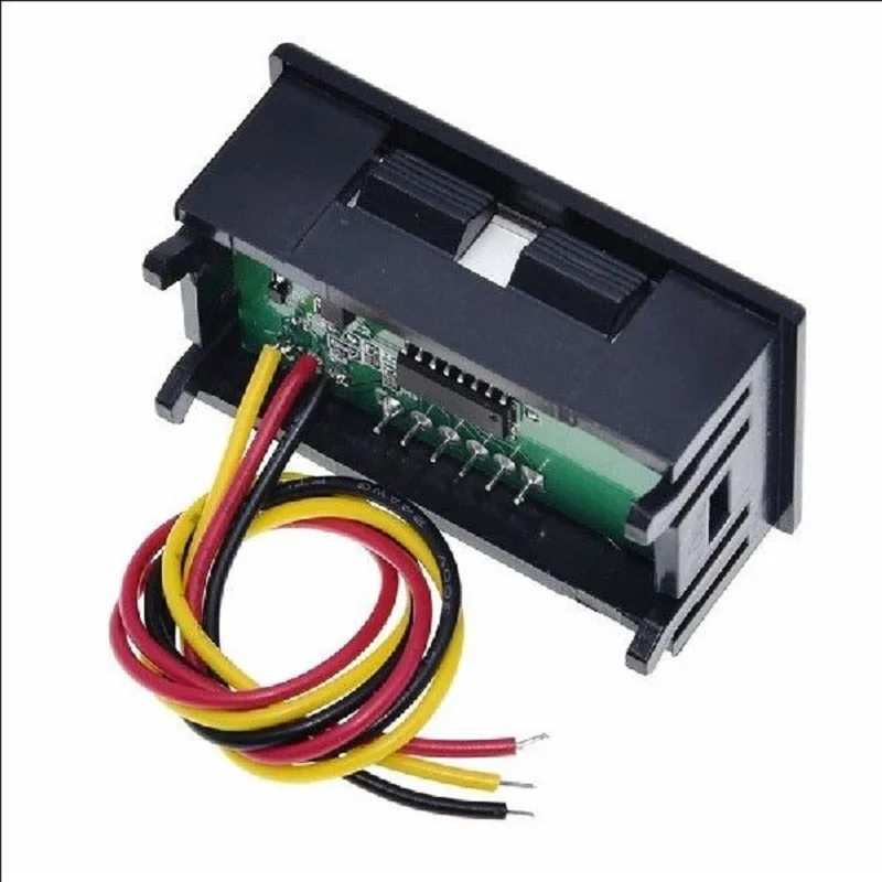 3 Wire 0.56 Inch Red LED Digital Voltmeter DC 0-100V Mini Digital Voltage Meter Head Voltage Monitor